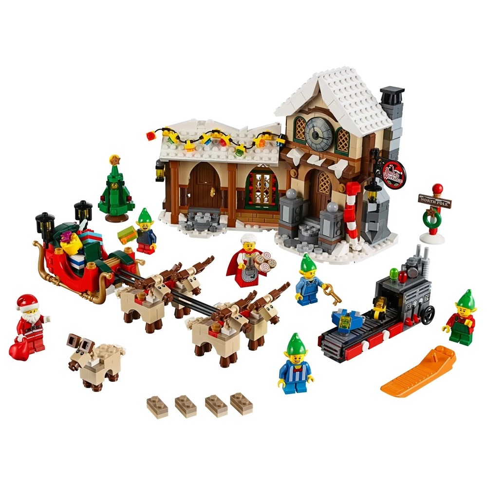 LEGO Creator 10245 Santa's Workshop 100% Complete Holiday Christmas Set